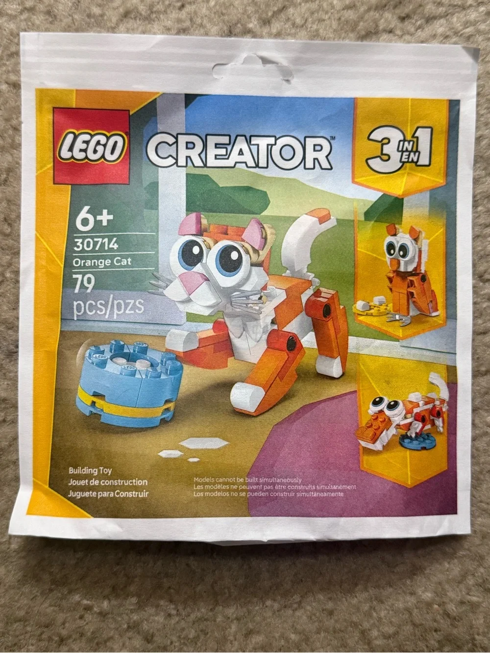 LEGO Creator 30714 “Orange Cat” 79 Pieces